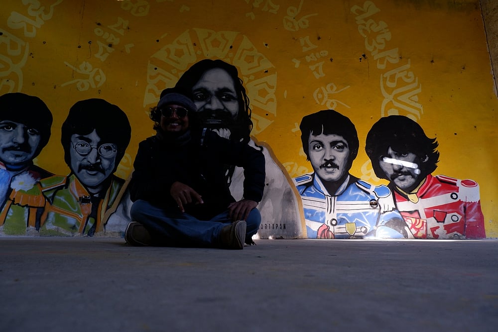 At the The Beatles Ashram, Rishikesh